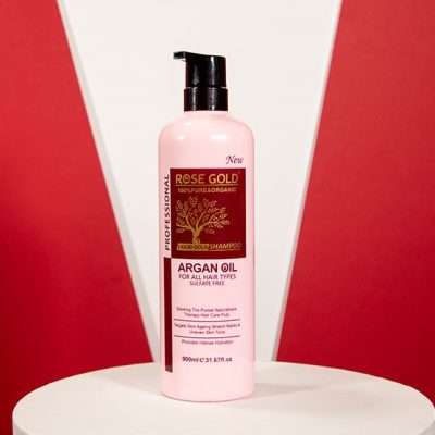 شامپو آرگان رزگلد Rose Gold حجم 900 میل Rose Gold Argan Shampoo