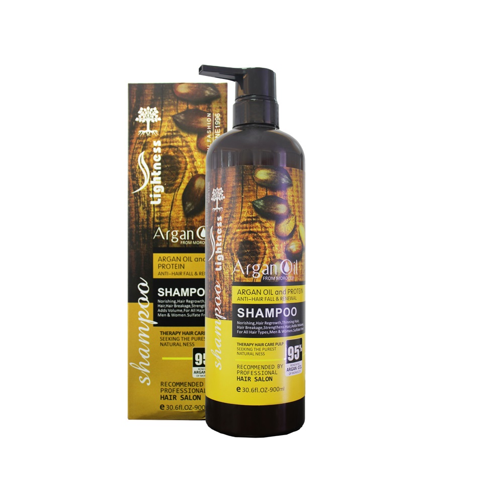 شامپو مو لایتنس آرگان اسلواکی حجم ۹۰۰ میلی لیتر ا HAIR SHAMPOO LIGHTNESS ARGAN OIL 900 MLضمانت 72 ساعت بازگشت کالا دارد