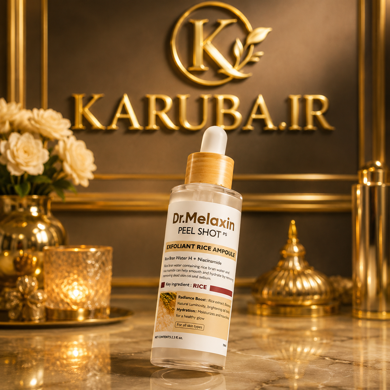 سرم لایه‌بردار برنج Dr.Melaxin Peel Shot PS؛ راز پوستی صاف، شفاف و یکدست - فروشگاه کهربا